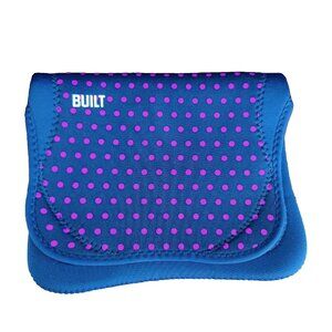 Built Neoprene Envelope for iPad Tablet Blue Pink Touch Closure Zip Pocket